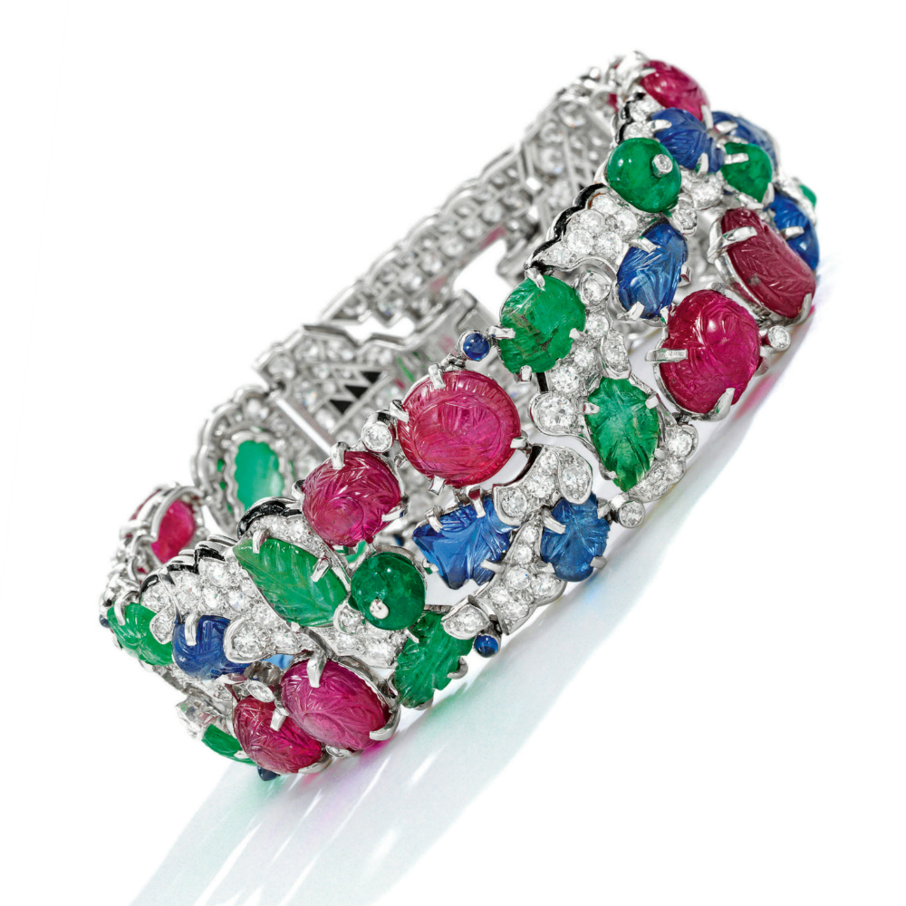 A-rare-and-beautiful-Cartier-Tutti-Frutti-bracelet-Art-Deco-era-circa-1930.-Diamonds-with-carved-rubies-emeralds-and-sapphires..jpg