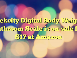 Etekcity Digital Body Weight Bathroom Scale is on sale for $17 at Amazon