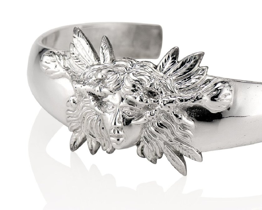 The Harpy cuff bracelet in silver from KIL NYC's Teras Collecton, which is inspired by monsters from Greek mythology.