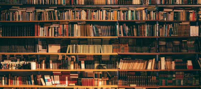 What I'm reading. Photo of bookshelves by Alfons Morales on Unsplash
