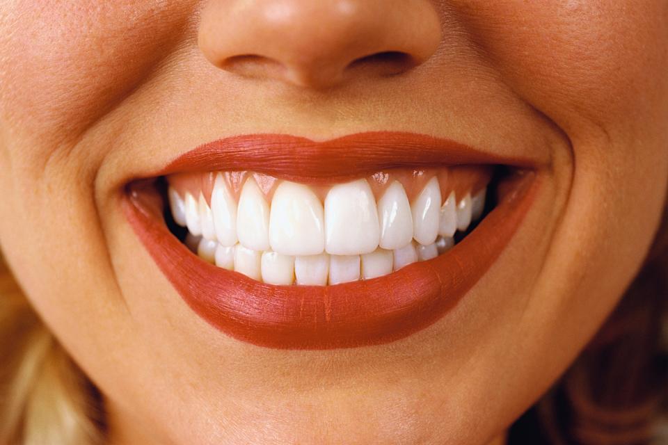Pearly whites are just one swipe away. (Photo: Getty)