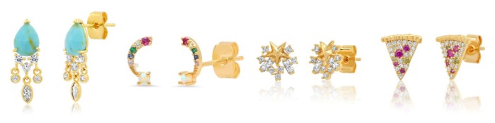 Standout stud earrings by Tai Jewelry